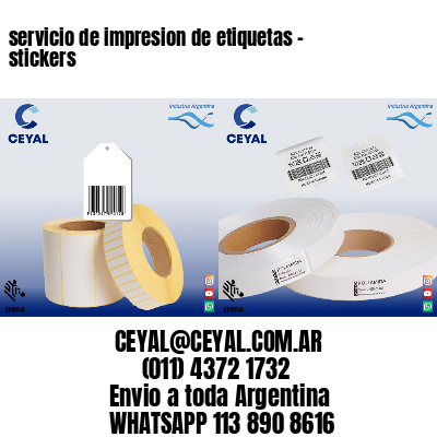 servicio de impresion de etiquetas – stickers