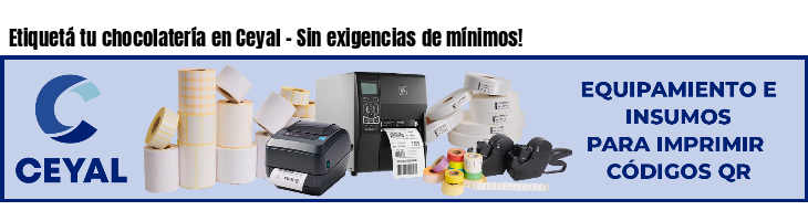 Etiquetá tu chocolatería en Ceyal - Sin exigencias de mínimos!