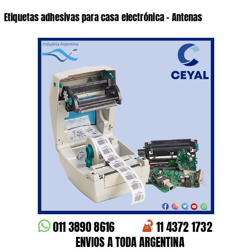 Etiquetas adhesivas para casa electrónica – Antenas