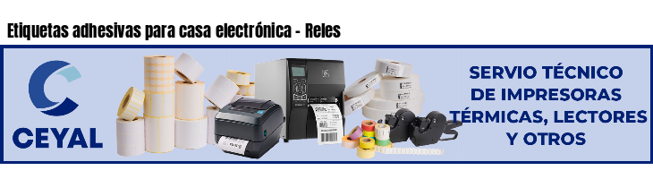 Etiquetas adhesivas para casa electrónica - Reles
