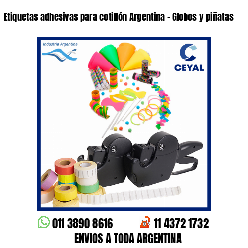 Etiquetas adhesivas para cotillón Argentina – Globos y piñatas