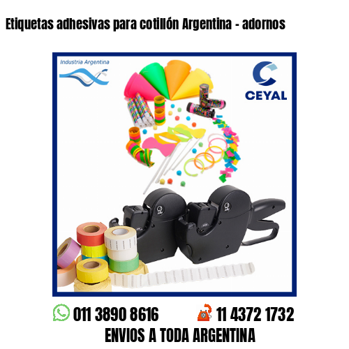 Etiquetas adhesivas para cotillón Argentina – adornos