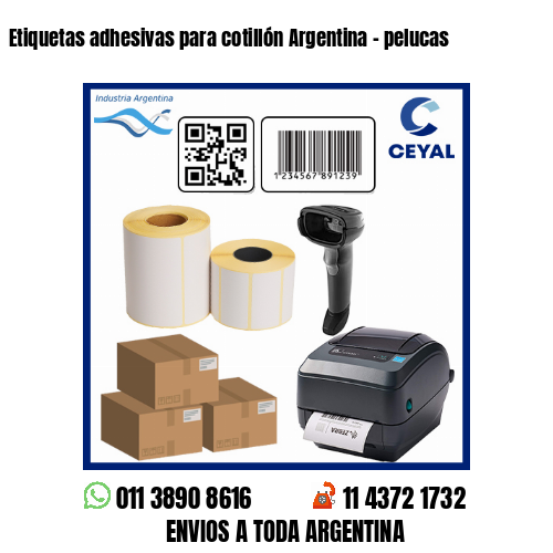 Etiquetas adhesivas para cotillón Argentina – pelucas