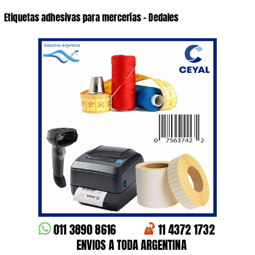 Etiquetas adhesivas para mercerías – Dedales