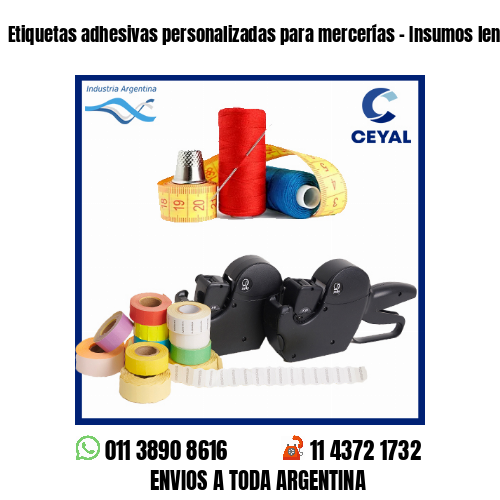 Etiquetas adhesivas personalizadas para mercerías – Insumos lencería