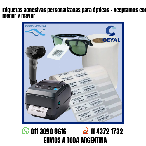 Etiquetas adhesivas personalizadas para ópticas – Aceptamos compras al por menor y mayor