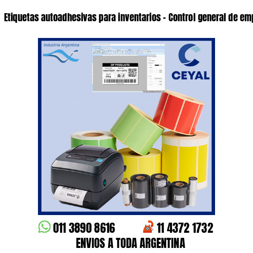 Etiquetas autoadhesivas para inventarios – Control general de empresas