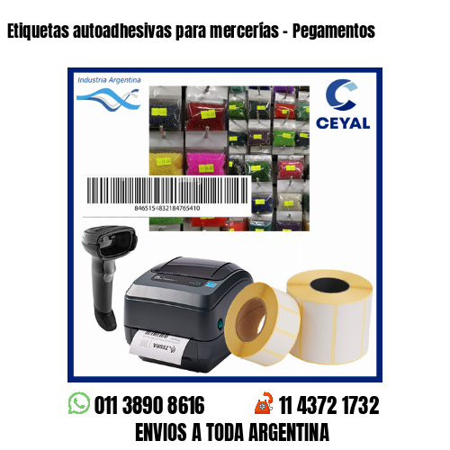 Etiquetas autoadhesivas para mercerías – Pegamentos