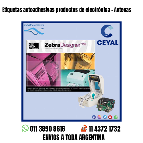 Etiquetas autoadhesivas productos de electrónica – Antenas