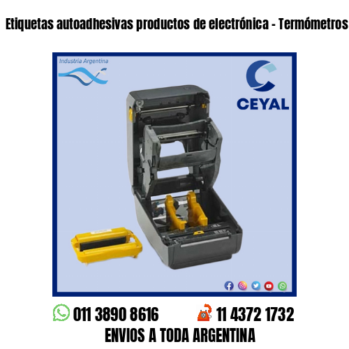Etiquetas autoadhesivas productos de electrónica – Termómetros