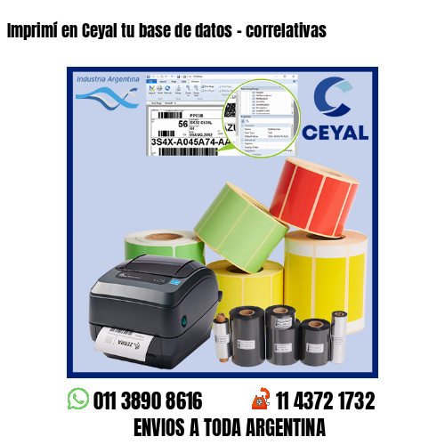 Imprimí en Ceyal tu base de datos – correlativas