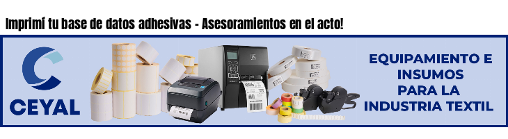 Imprimí tu base de datos adhesivas - Asesoramientos en el acto!