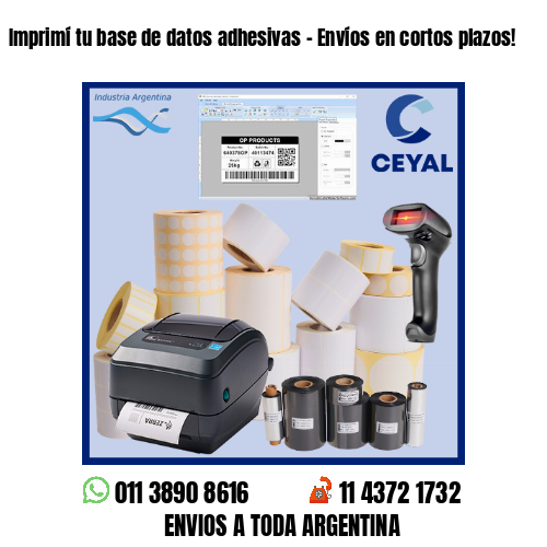 Imprimí tu base de datos adhesivas – Envíos en cortos plazos!