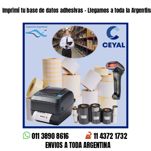 Imprimí tu base de datos adhesivas – Llegamos a toda la Argentina!