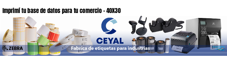 Imprimí tu base de datos para tu comercio - 40X30