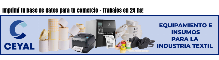 Imprimí tu base de datos para tu comercio - Trabajos en 24 hs!