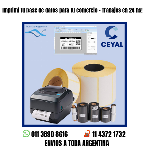 Imprimí tu base de datos para tu comercio – Trabajos en 24 hs!