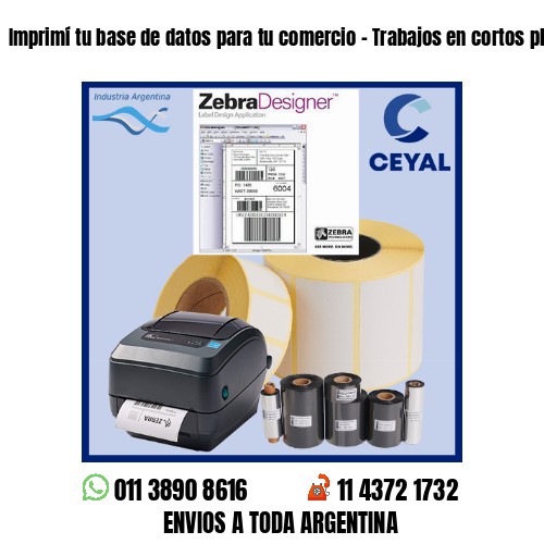 Imprimí tu base de datos para tu comercio – Trabajos en cortos plazos!