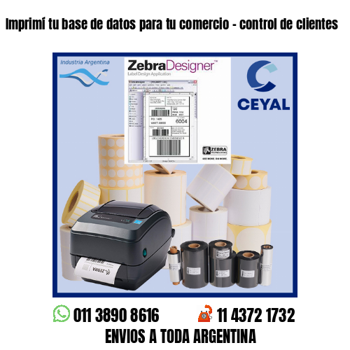 Imprimí tu base de datos para tu comercio – control de clientes