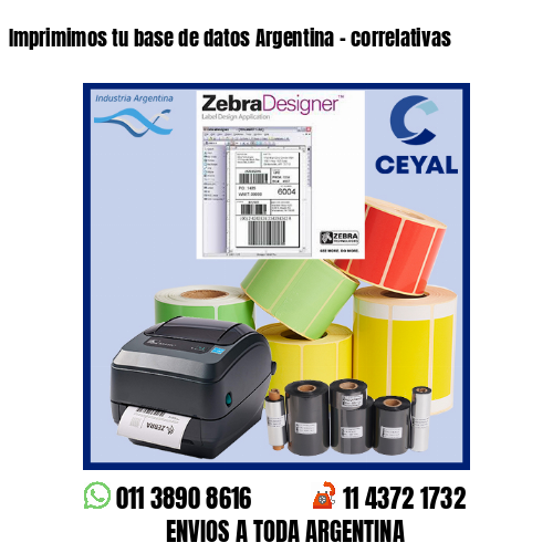 Imprimimos tu base de datos Argentina – correlativas