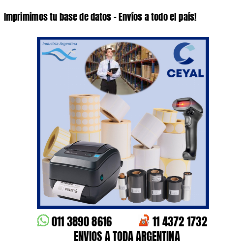 Imprimimos tu base de datos – Envíos a todo el país!