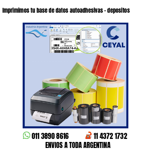 Imprimimos tu base de datos autoadhesivas – depositos