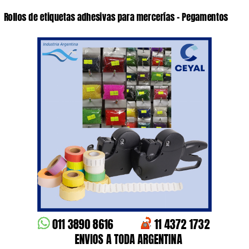 Rollos de etiquetas adhesivas para mercerías – Pegamentos