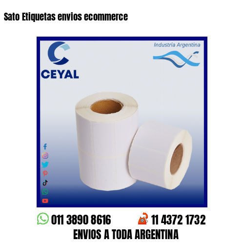 Sato Etiquetas envios ecommerce