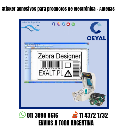 Sticker adhesivos para productos de electrónica – Antenas