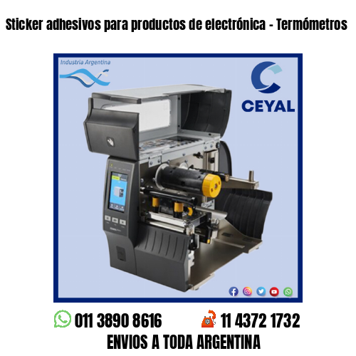 Sticker adhesivos para productos de electrónica – Termómetros