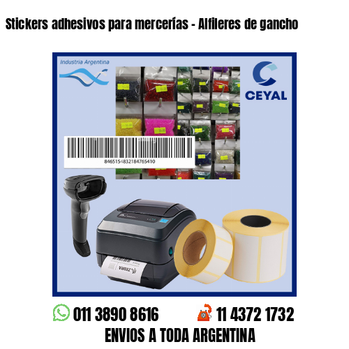 Stickers adhesivos para mercerías – Alfileres de gancho