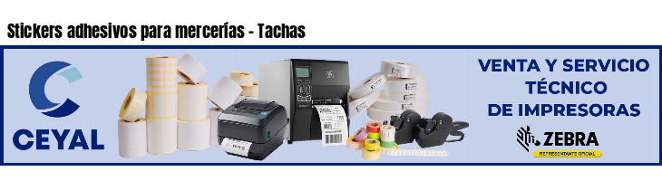 Stickers adhesivos para mercerías - Tachas