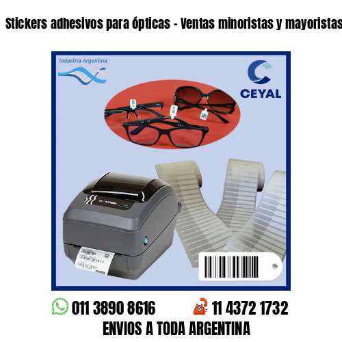 Stickers adhesivos para ópticas – Ventas minoristas y mayoristas