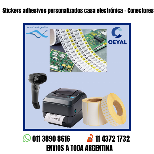 Stickers adhesivos personalizados casa electrónica – Conectores