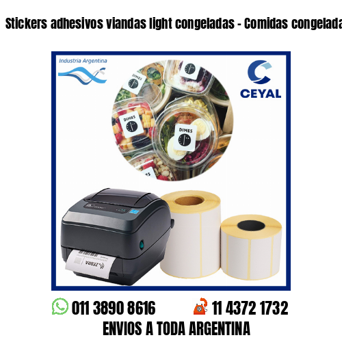 Stickers adhesivos viandas light congeladas – Comidas congeladas