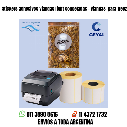 Stickers adhesivos viandas light congeladas – Viandas  para freezer