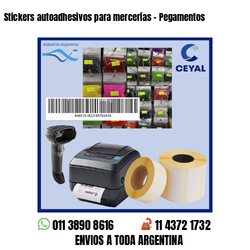 Stickers autoadhesivos para mercerías – Pegamentos