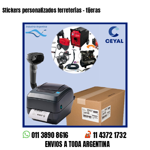 Stickers personalizados ferreterías – tijeras