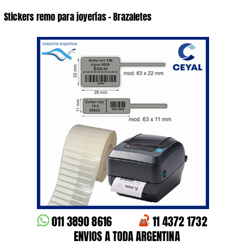 Stickers remo para joyerías – Brazaletes