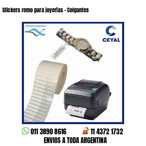 Stickers remo para joyerías – Colgantes