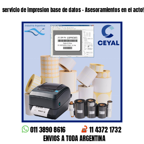 servicio de impresion base de datos – Asesoramientos en el acto!