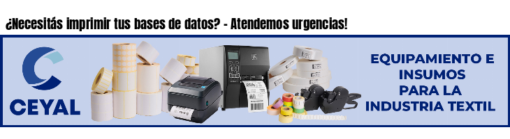 ¿Necesitás imprimir tus bases de datos? - Atendemos urgencias!