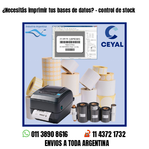 ¿Necesitás imprimir tus bases de datos? – control de stock