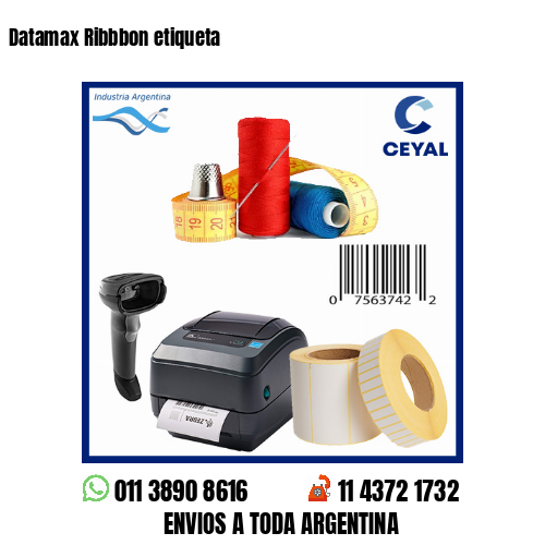 Datamax Ribbbon etiqueta
