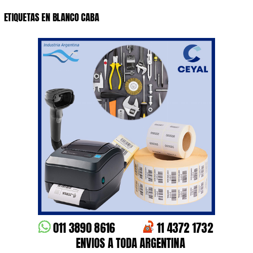 ETIQUETAS EN BLANCO CABA