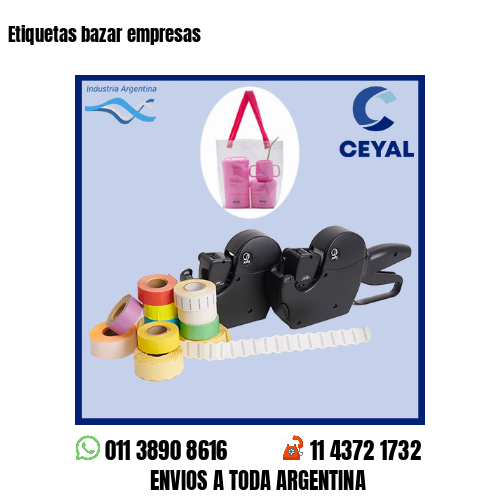 Etiquetas bazar empresas