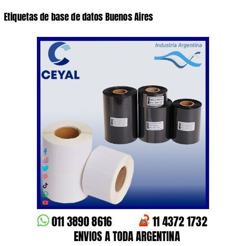 Etiquetas de base de datos Buenos Aires