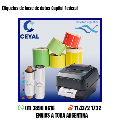 Etiquetas de base de datos Capital Federal