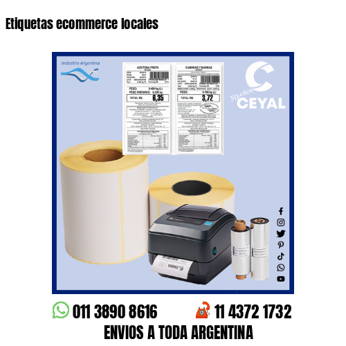 Etiquetas ecommerce locales