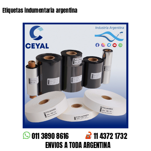 Etiquetas indumentaria argentina